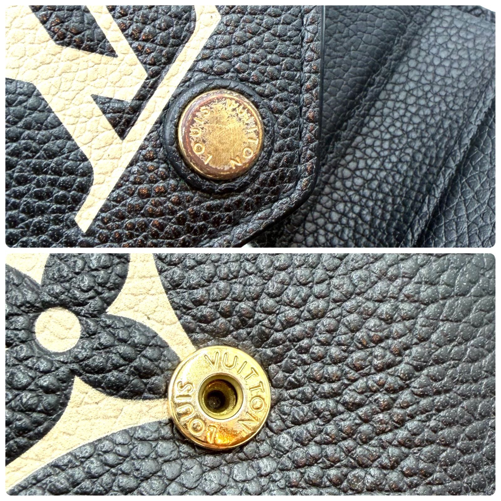 ルイヴィトン アンプラント ヴィクトリーヌ バイカラー 折り財布 新型