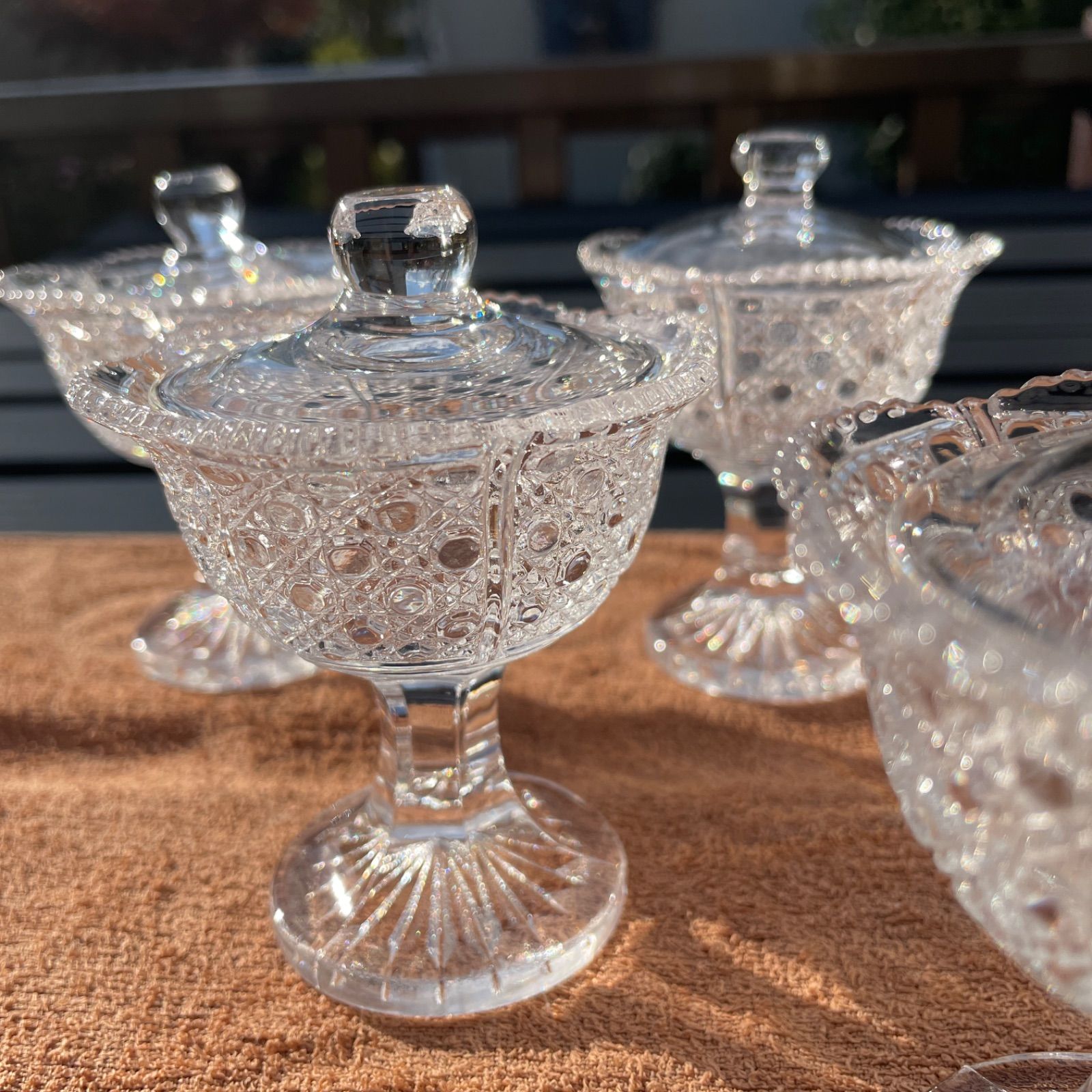 アデリア クリスタル ガラス 蓋付き 高上杯 ADERIA CRYSTAL アデリア クリスタル ガラス 蓋付き 高上杯 ADERIA CRYSTAL - メルカリ