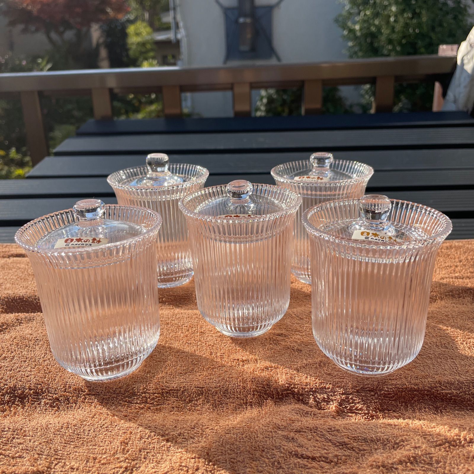 カメイガラス 被せガラス 4客セット カメイガラス 日本の詩 5点 新品未使用 7×8.5 - メルカリ