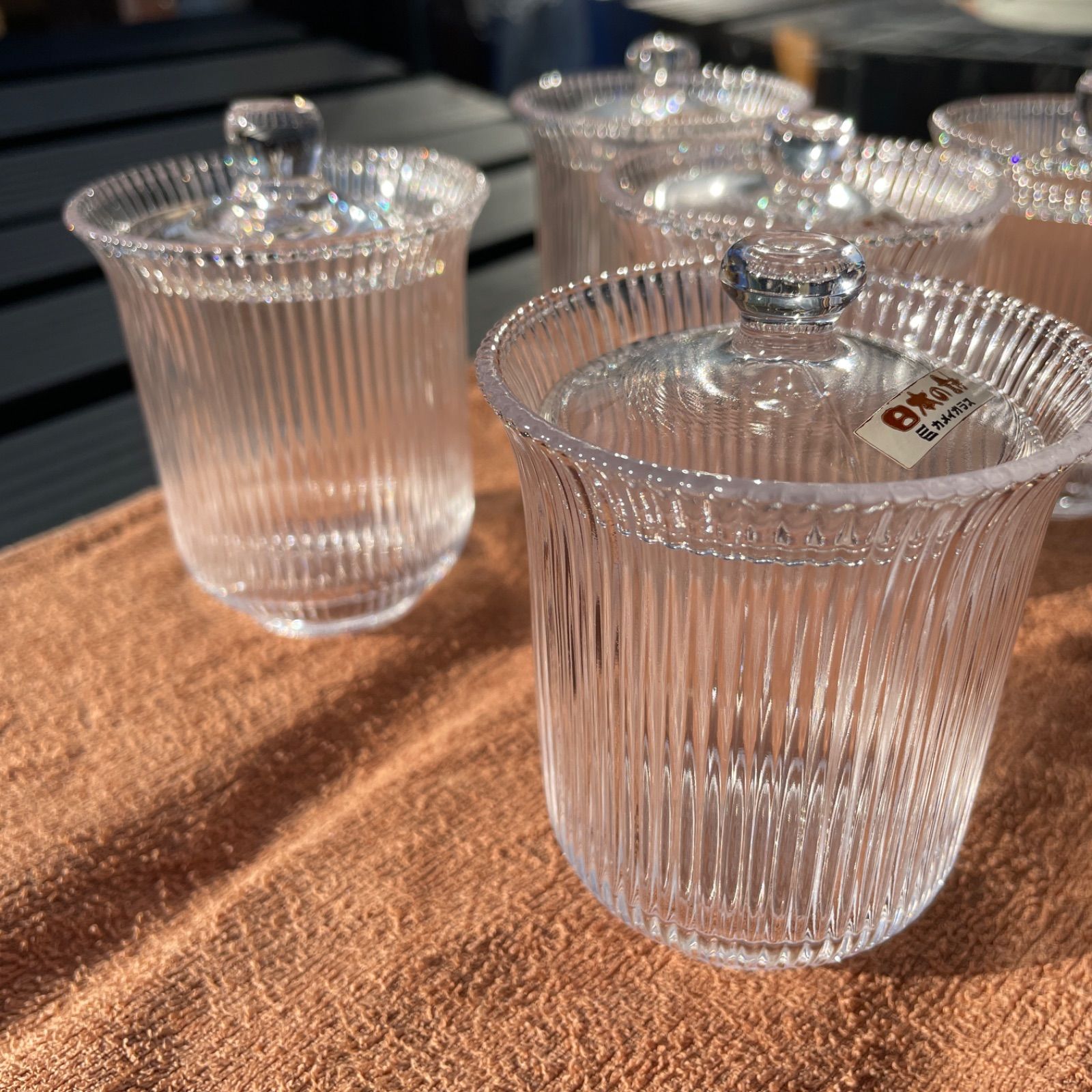 未使用品　KAMAY CRYSTAL 日本の詩手作りガラス豆鉢6点セット カメイガラス 日本の詩 5点 新品未使用 7×8.5 - メルカリ