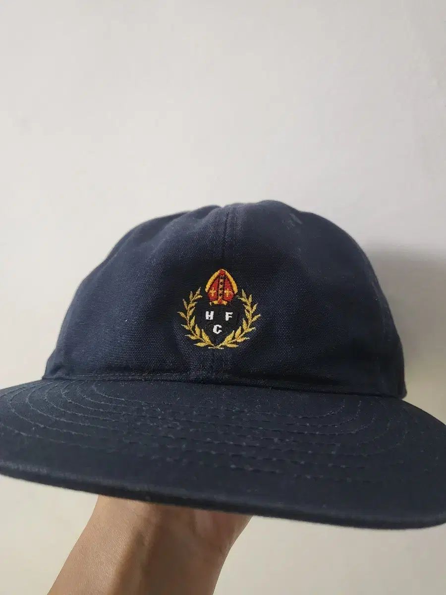 FLOSS クレスト 6パネル キャップ 帽子 ネイビー