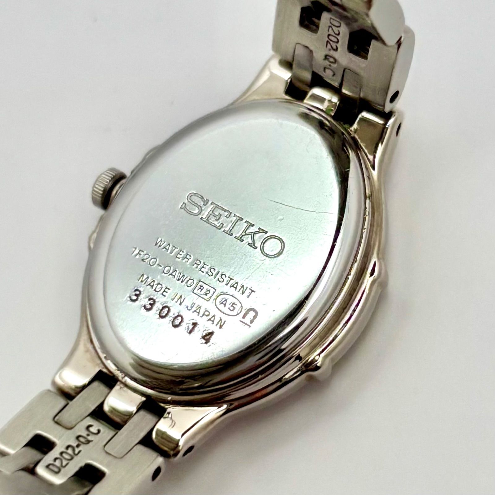新品電池】SEIKO セイコー EXCELINE エクセリーヌ 6Pダイヤ シェル