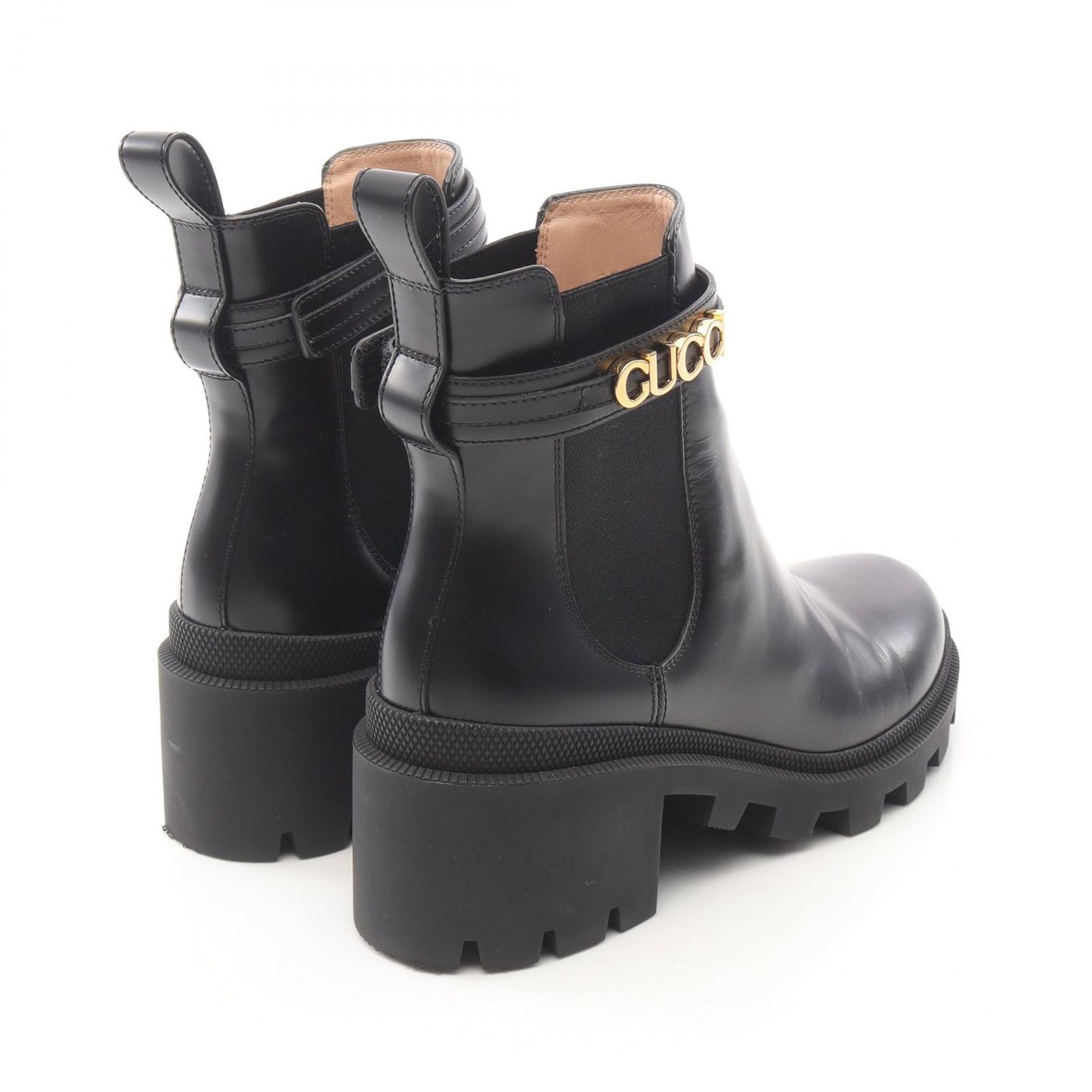 グッチ GUCCI ブーツ ミッドヒールブーツ レザー レディース A