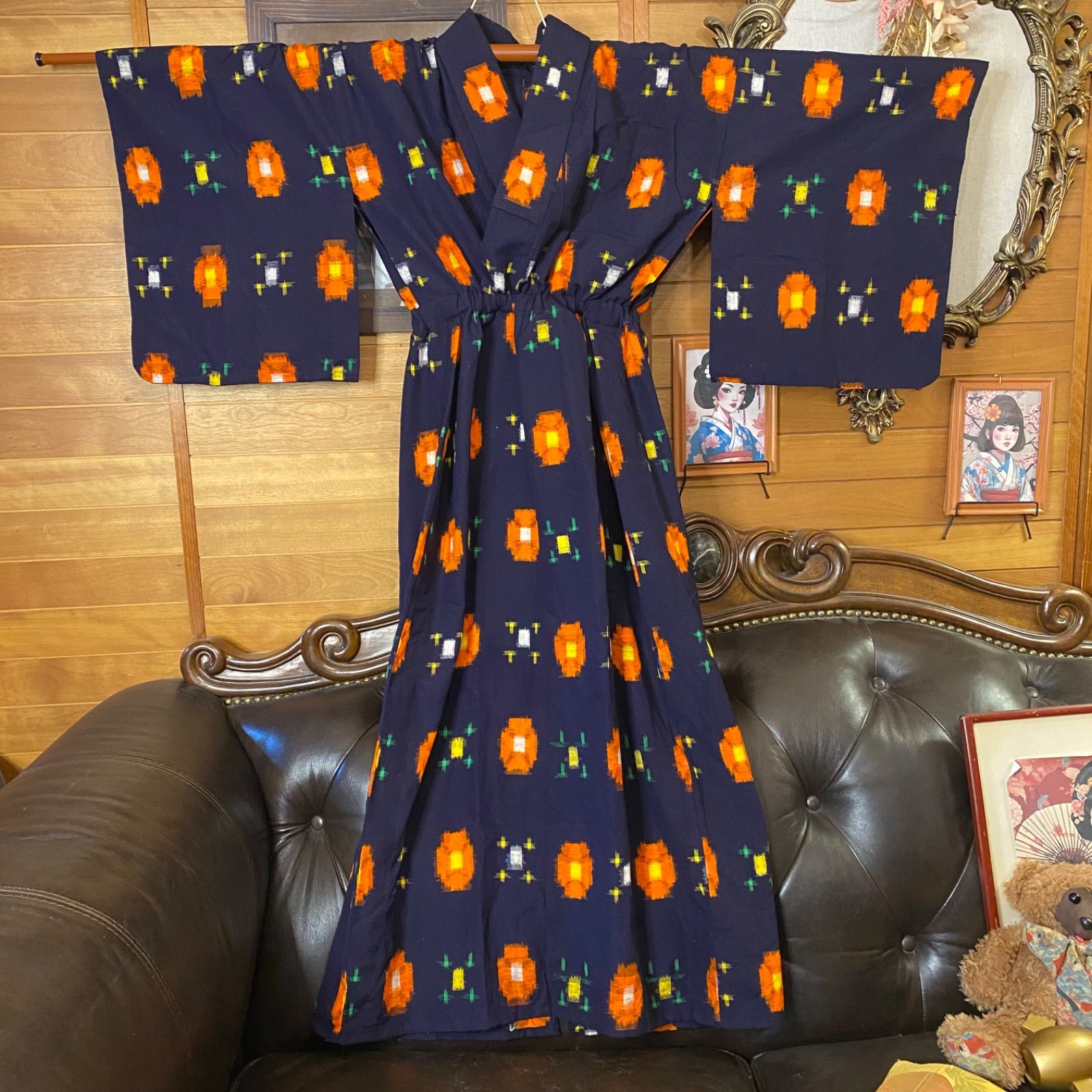 和洋折衷ロングワンピース 着物アンサンブル