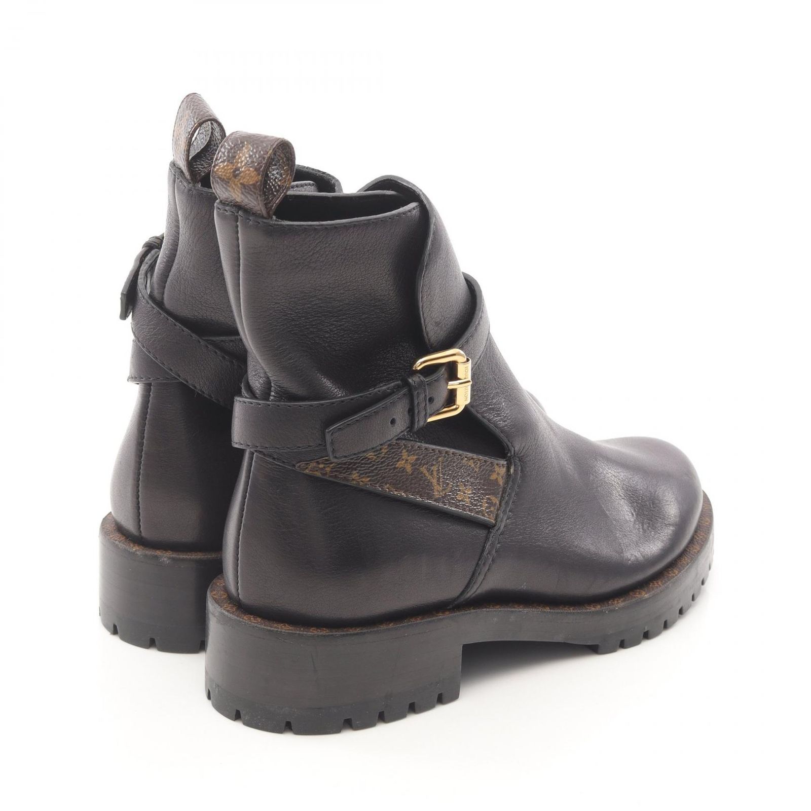 ルイ・ヴィトン LOUIS VUITTON ブーツ モノグラム レザー PVC