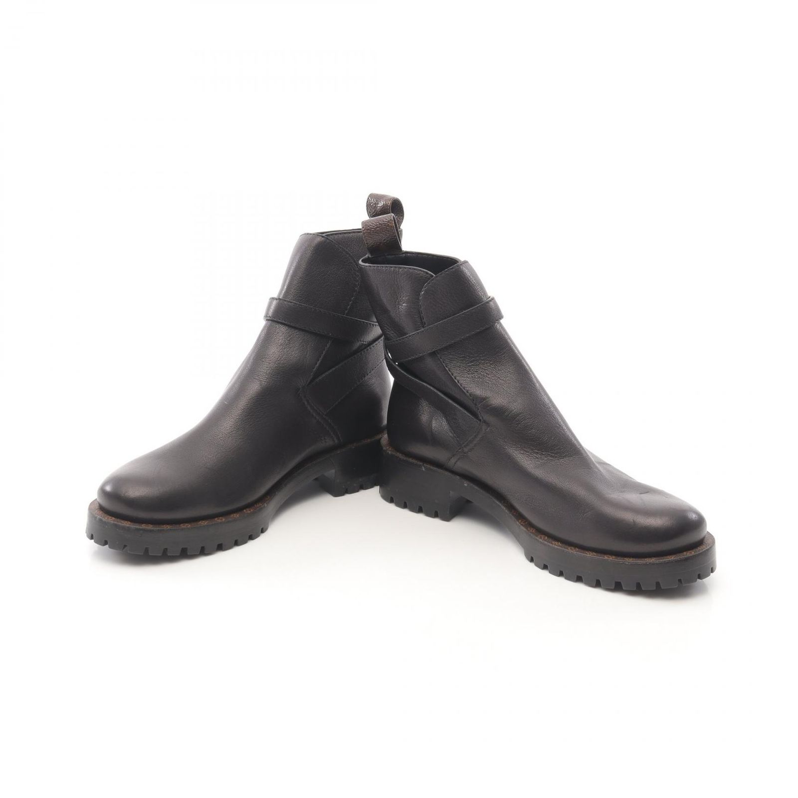 ルイ・ヴィトン LOUIS VUITTON ブーツ モノグラム レザー PVC