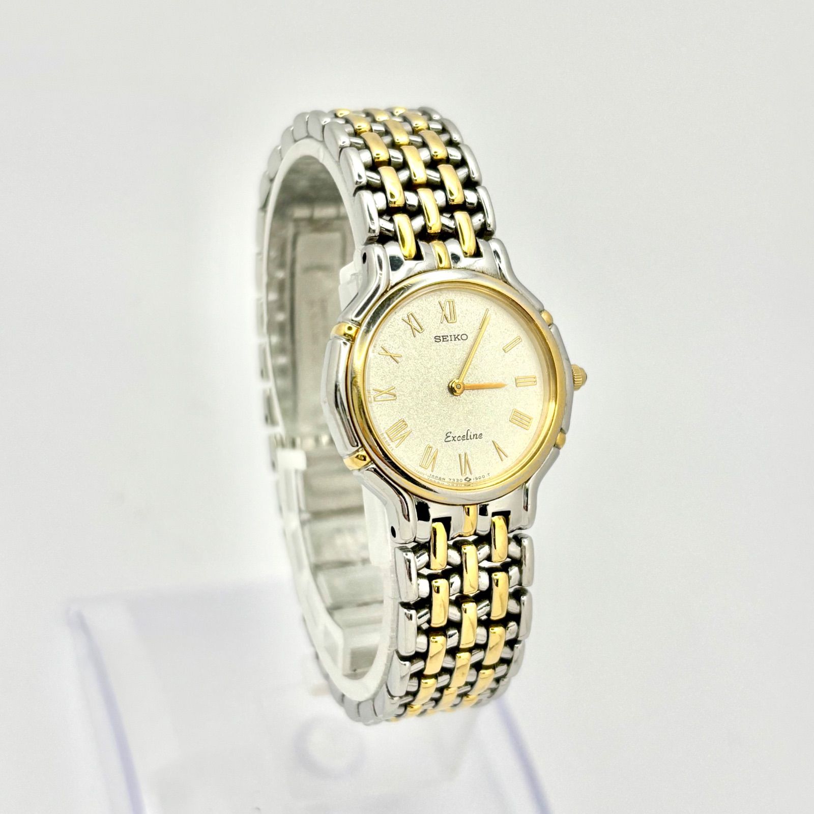 2357【希少品　美品　新品電池】SEIKO EXCELINE　レディース腕時計 美品/新品電池】SEIKO セイコー Exceline エクセリーヌ レディース