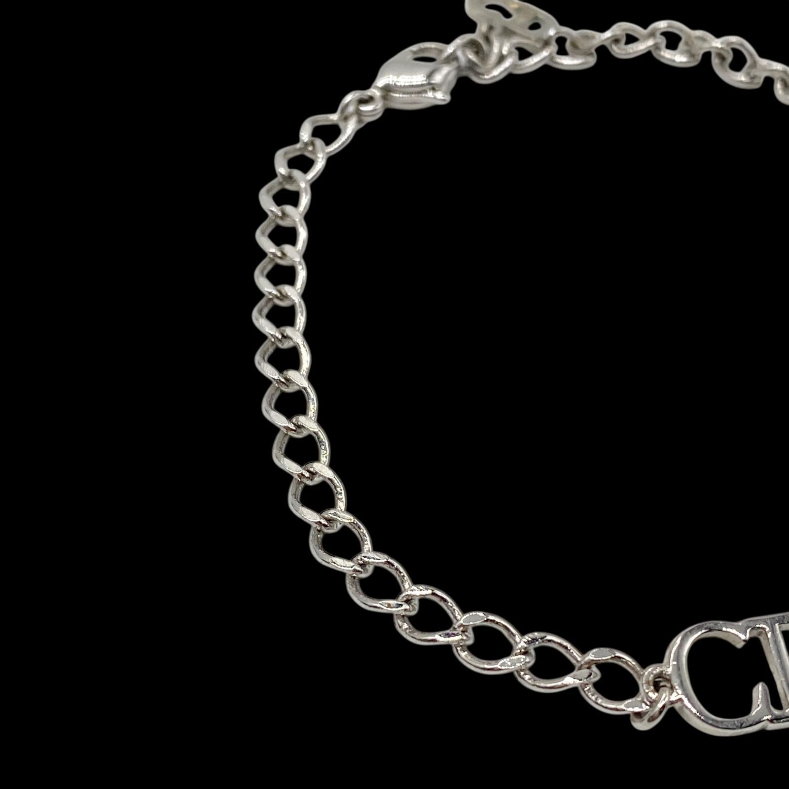 未使用　 Christian Dior ブレスレット　シルバー CDロゴ 美品 Dior ディオール CDロゴ ショップ ブレスレット シルバー