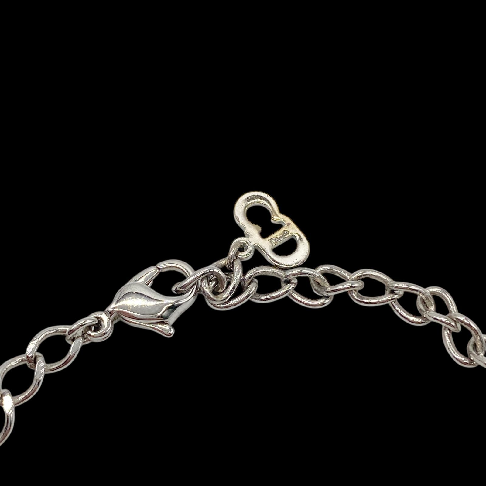 美品 Dior ディオール ブレスレット CDロゴ シルバー アクセサリー 美品 Dior ディオール CDロゴ ショップ ブレスレット シルバー