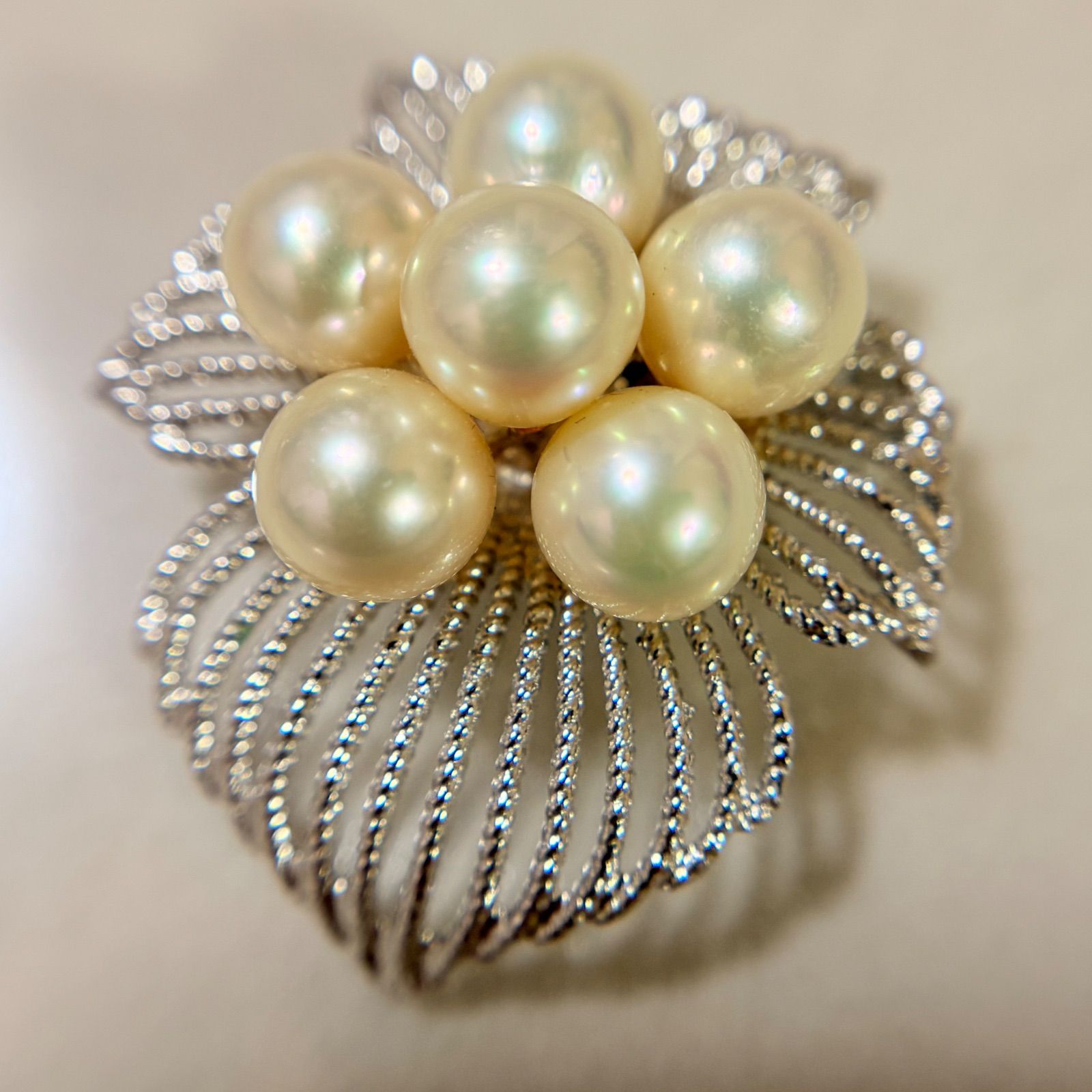 SV925 アコヤ真珠 ブローチ／ペンダントトップ - メルカリ