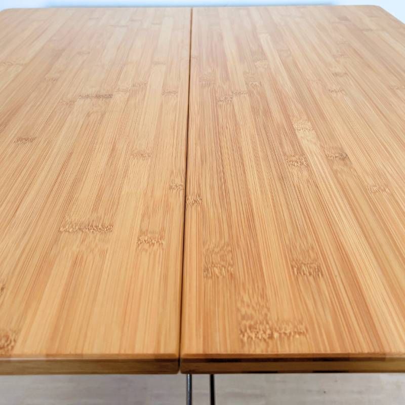 Snow Peak ワンアクションテーブル竹 屋内使用のみ LV 010 TR 収納カバー付属 ヘッドライト アウトドアテーブル 