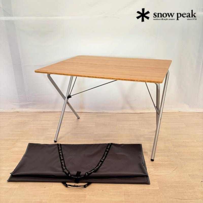Snow Peak ワンアクションテーブル竹 屋内使用のみ LV-010 TR 収納カバー付属