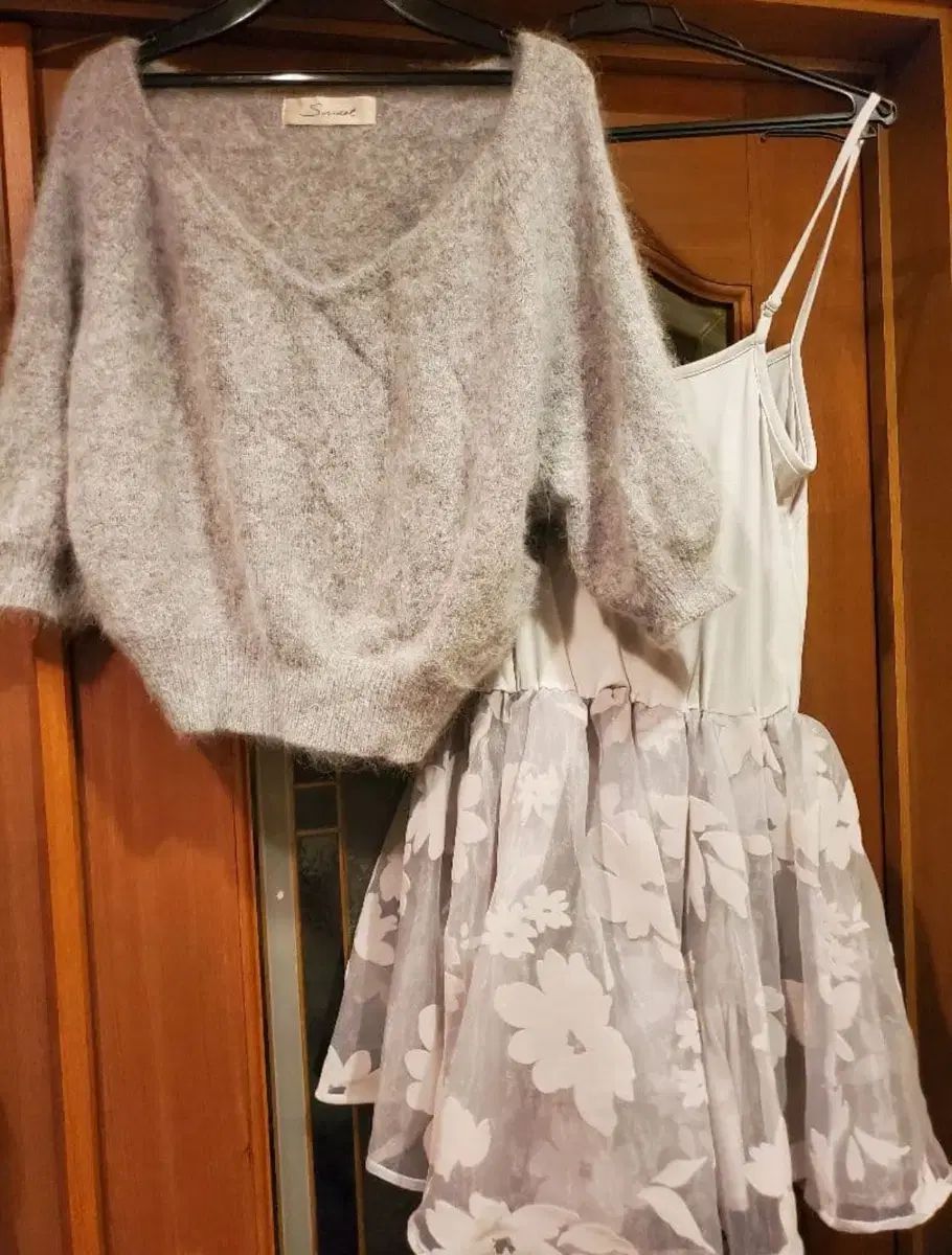 日本 SNIDEL アンゴラ ニット ノースリーブ ONE PIECE セット 姉ギャル