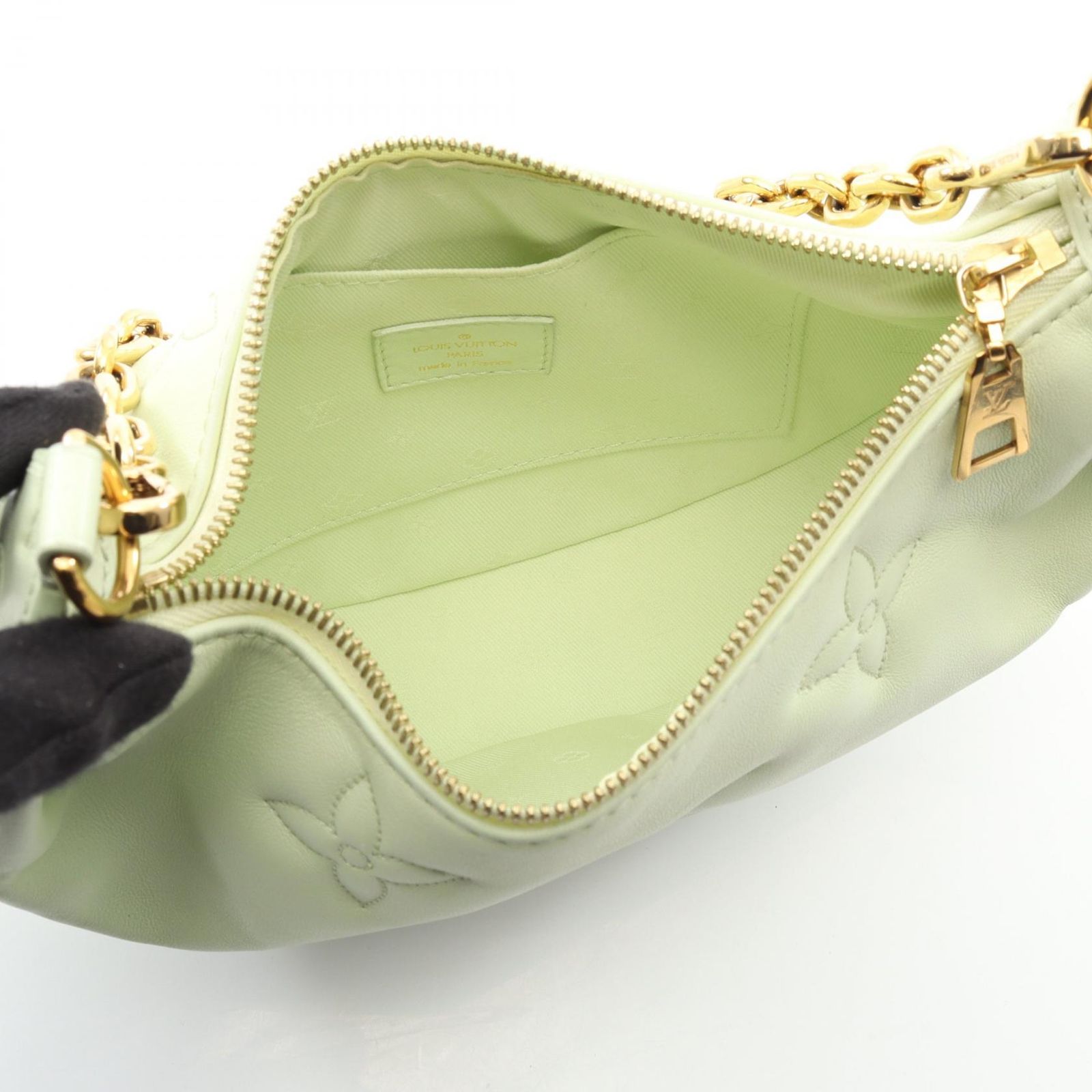 ルイ・ヴィトン LOUIS VUITTON オーバーザムーン バブルグラム ヴェールドー ハンドバッグ バッグ レザー レディース グリーン系 M20857 【中古】 ルイ・ヴィトン LOUIS VUITTON ハンドバッグ オーバーザムーン バブル