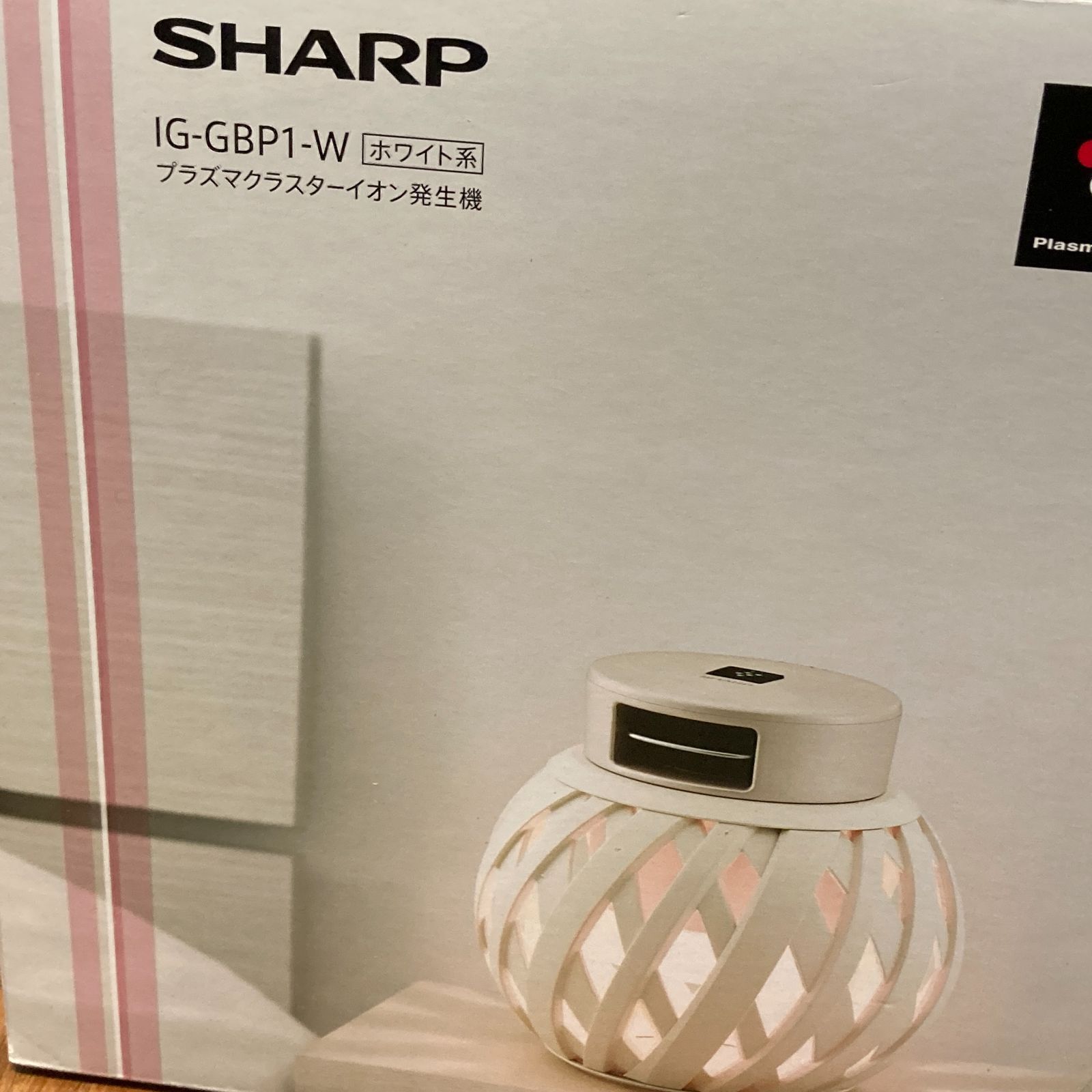 SHARP プラズマクラスターイオン発生機 IG-GBP1 ホワイト系 さくら色 