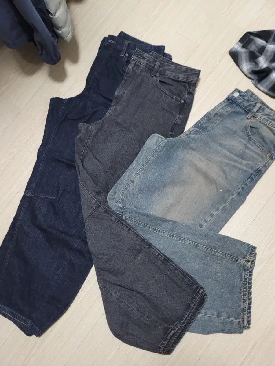 GU デニムパンツ レディース xL インディゴデニム ライトブルー ブルー 出品