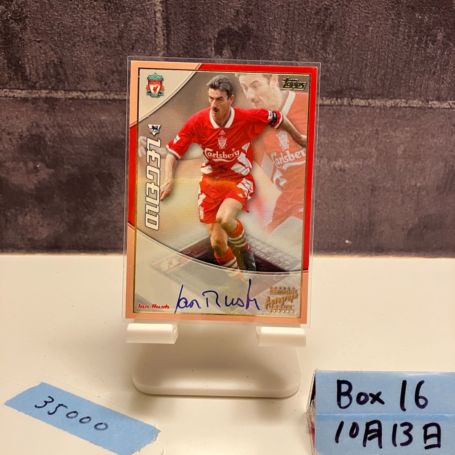 2003 Topps Premier Ian Rush 直筆サインカード Liverpool Legend