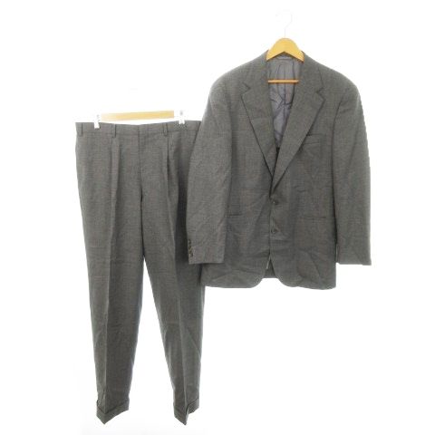 【新品】NEW YORKER スーツ セットアップ グレー ビジネス L ニューヨーカー NEWYORKER シングルスーツ セットアップ 2点セット