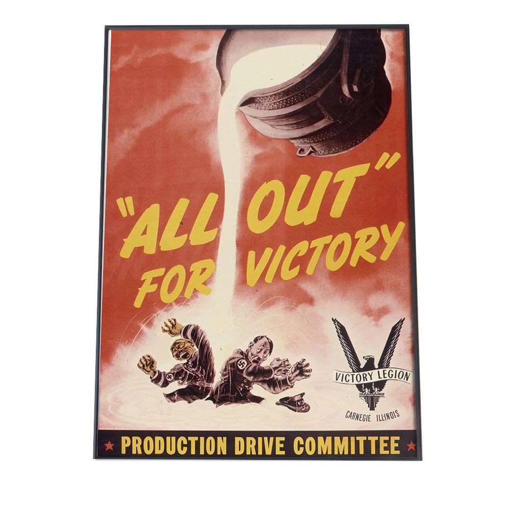 B 約73 x 103 cm bn-poster-577 海外 ビンテージ ポスター Production Drive Committee 1941-1943 レトロ デジタルリマスター インテリア モダン 特大 小さい 縦