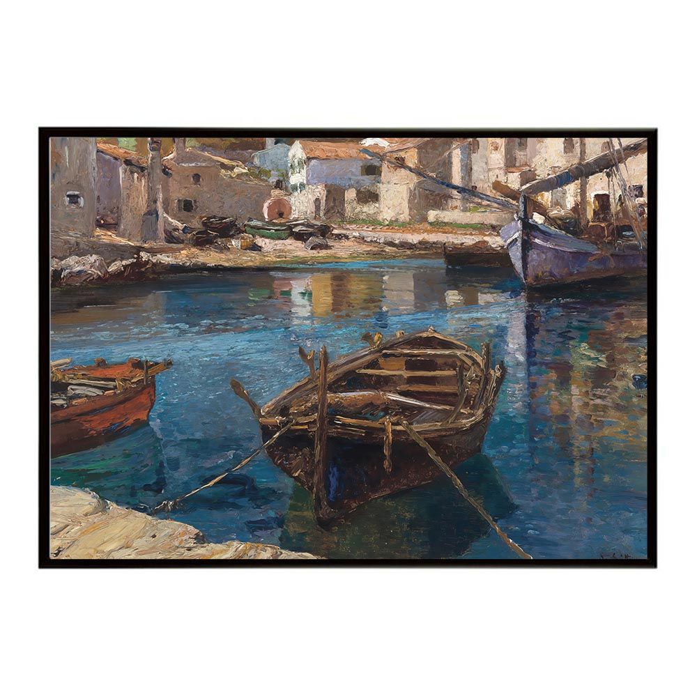 A 約42 x 59 cm bn-poster-5770 フレーム付き ポスター 名画 絵画 横 インテリア おしゃれ 海洋風景 デジタルリマスター