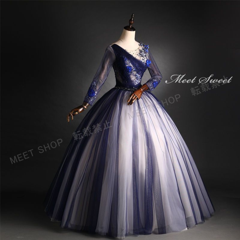 ウェディングドレス カラードレス 舞台衣装 ロングドレス 演奏会用