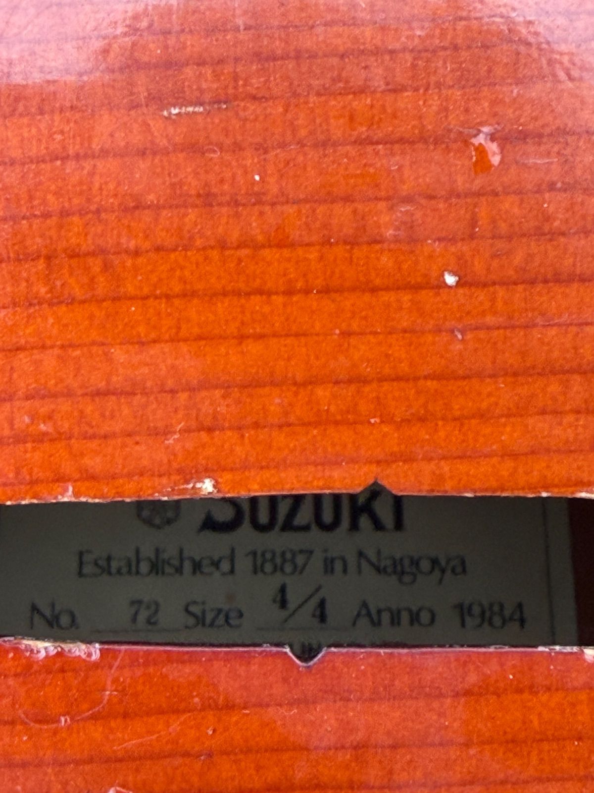 SUZUKI No.72 チェロ 4/4 Anno1982 Established 1887 in Nagoya