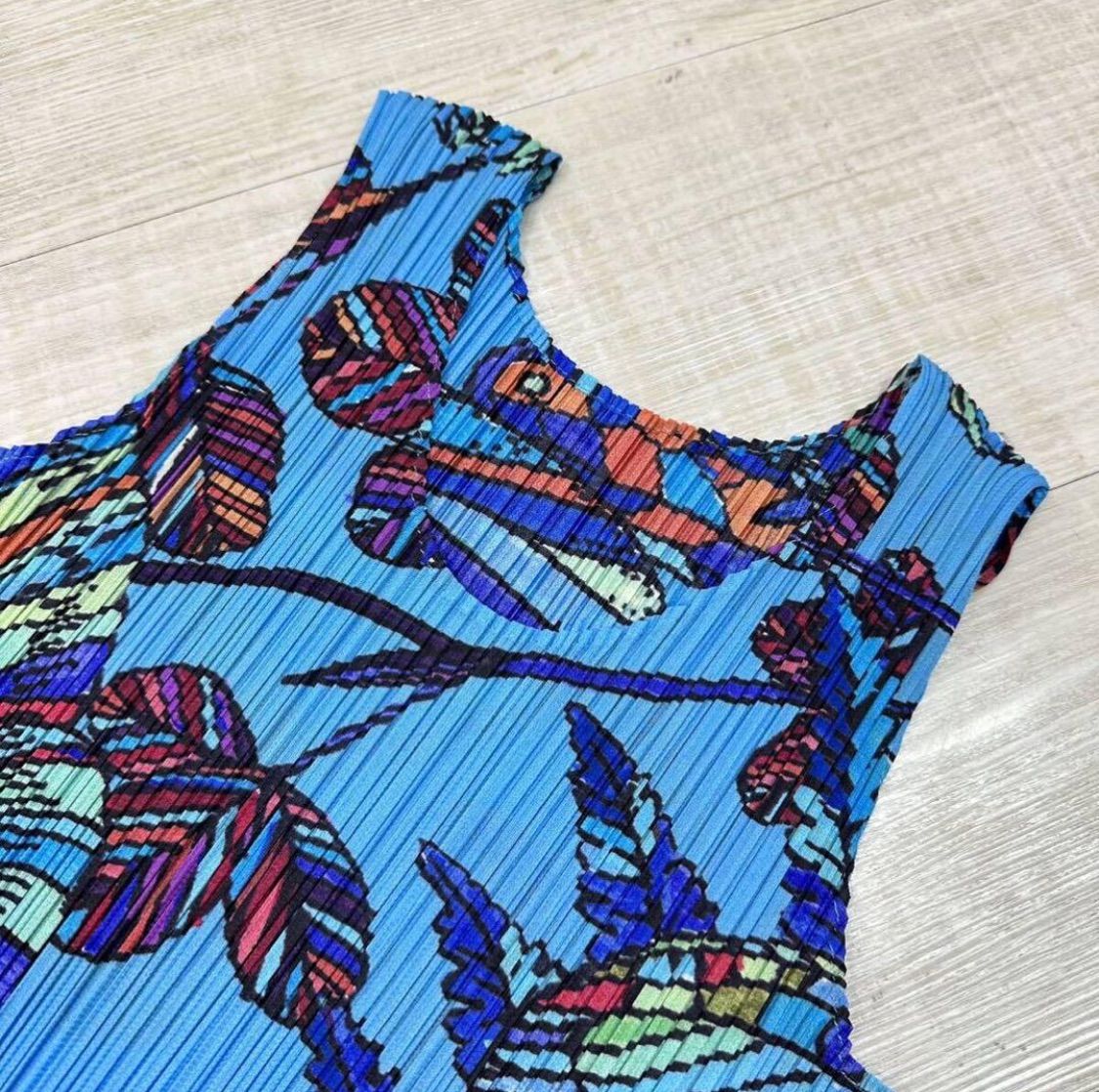 PLEATS PLEASE ワンピース　バタフライ　蝶　プリーツプリーズ 名作 PLEATS PLEASE ISSEY MIYAKE プリーツプリーズ イッセイミヤケ