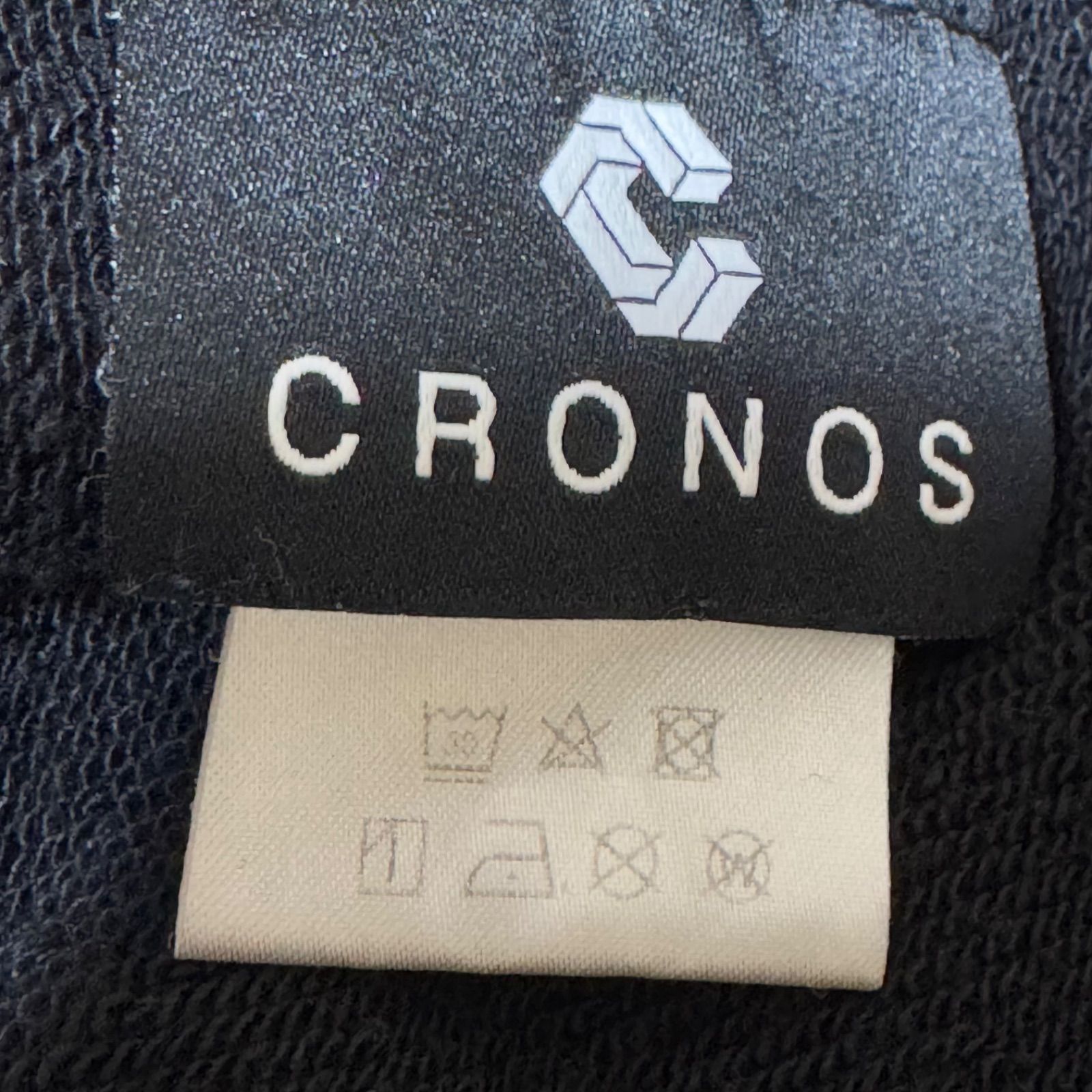 CRONOS クロノス サイドロゴ プルオーバーパーカー 40 (L) 黒 - メルカリ
