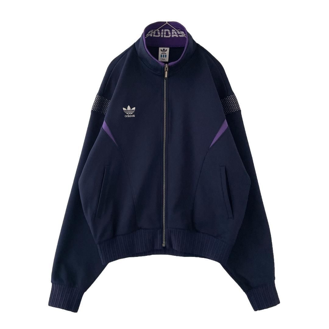 90s adidas トラックジャケット XO トレフォイル刺繍 デサント - メルカリ