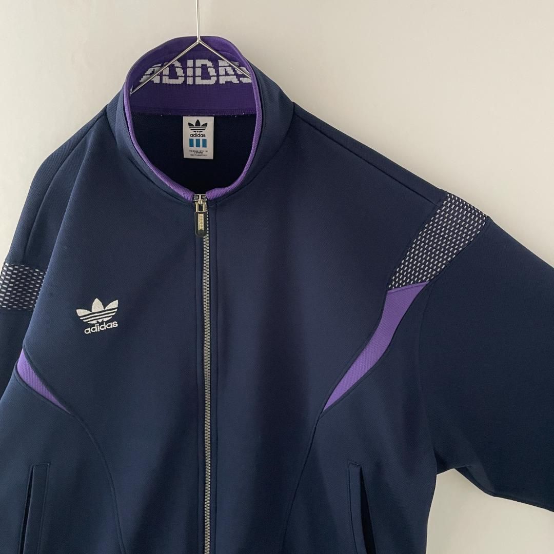 90s adidas トラックジャケット XO トレフォイル刺繍 デサント - メルカリ