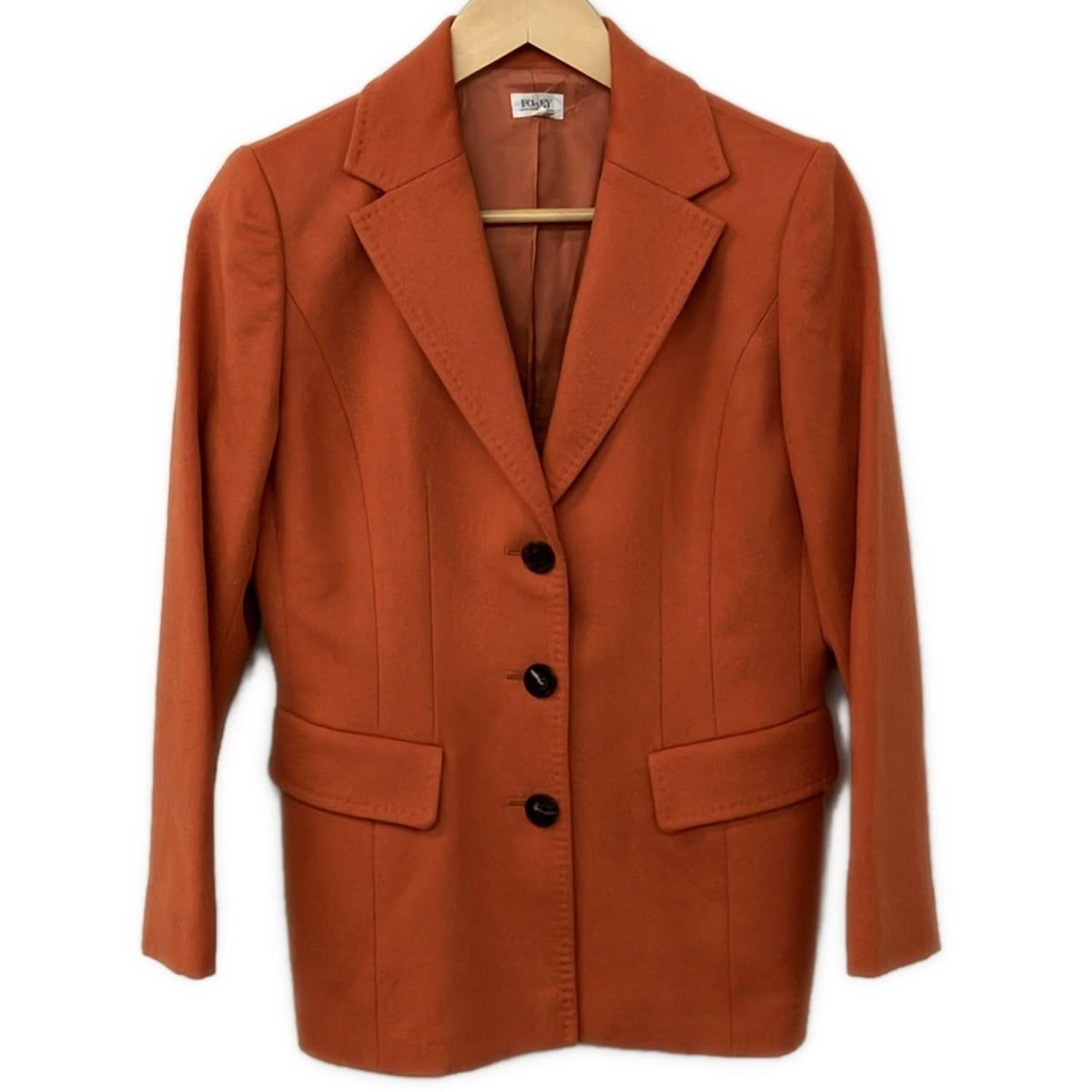 FOXEY フォクシー ジャケット サイズ40 M レディース 15769 オレンジ 長袖 カシミヤ 秋 冬