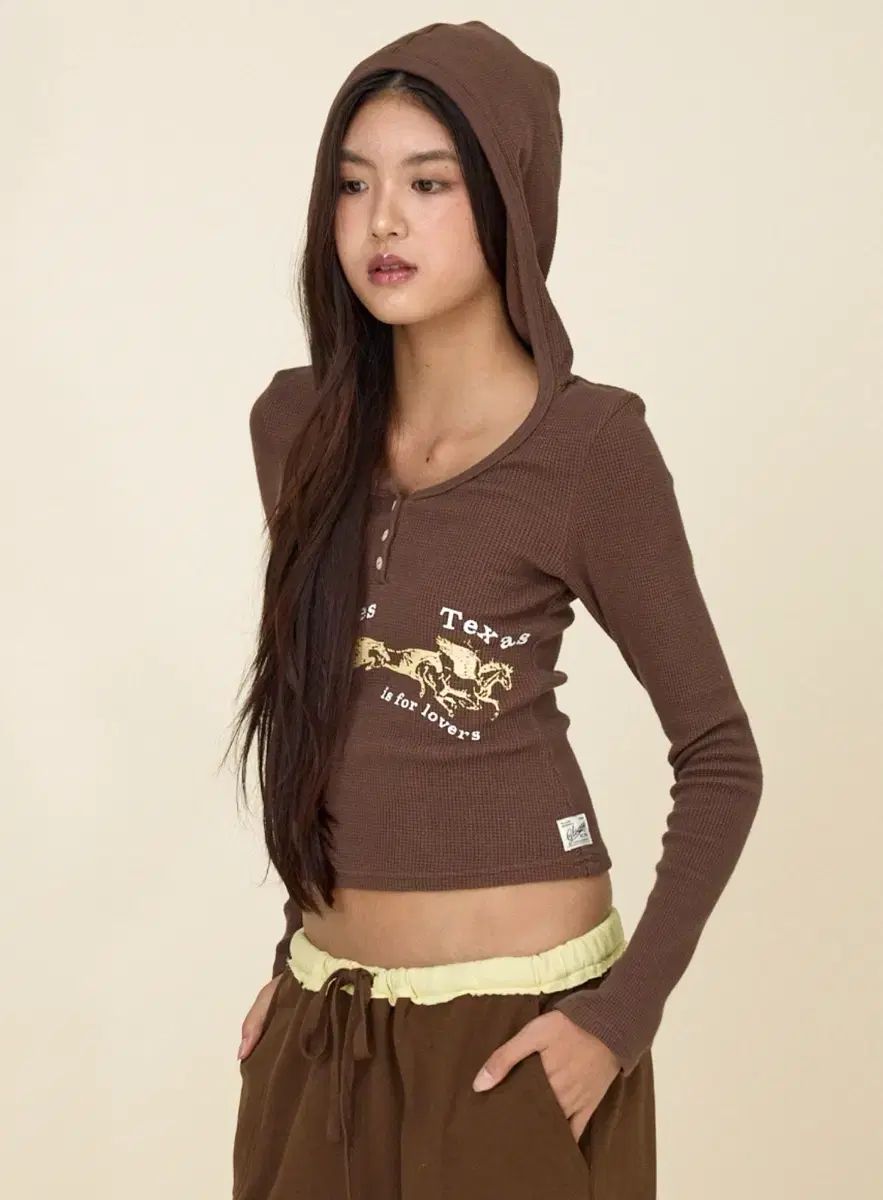 グロウニー 텍사스 ワッフル ロングスリーブ