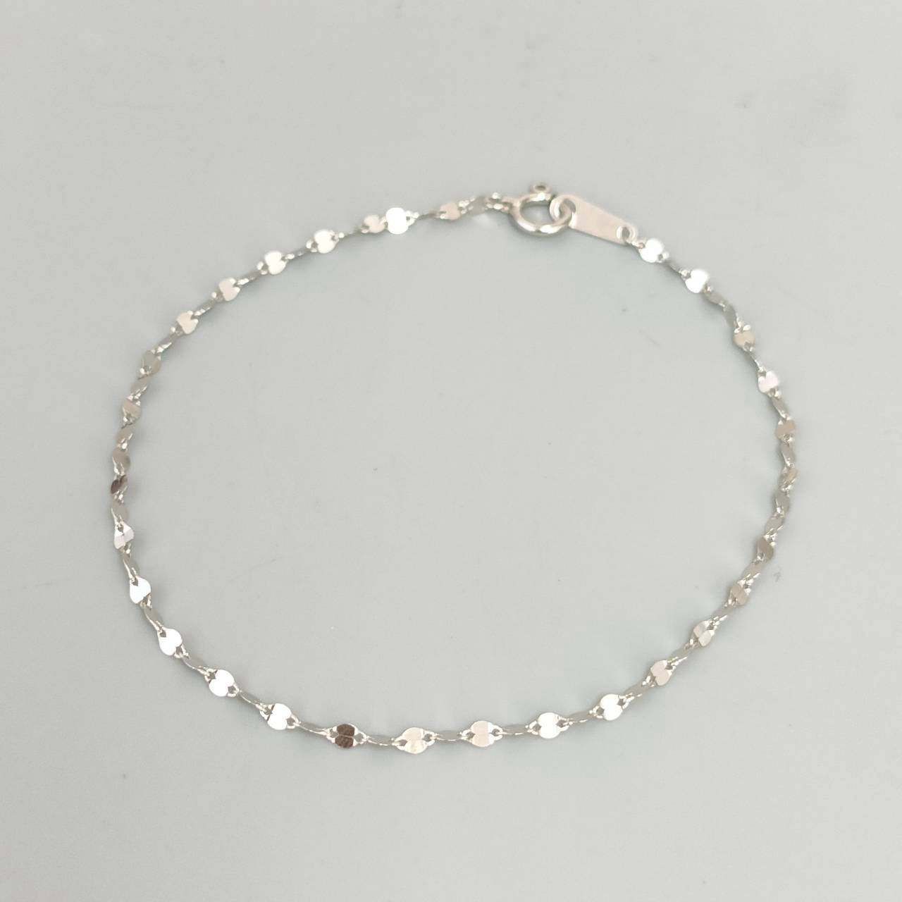 Pt 1000 プラチナ ペタルチェーン ブレスレット レディース 1 05 g 18㎝ D 828