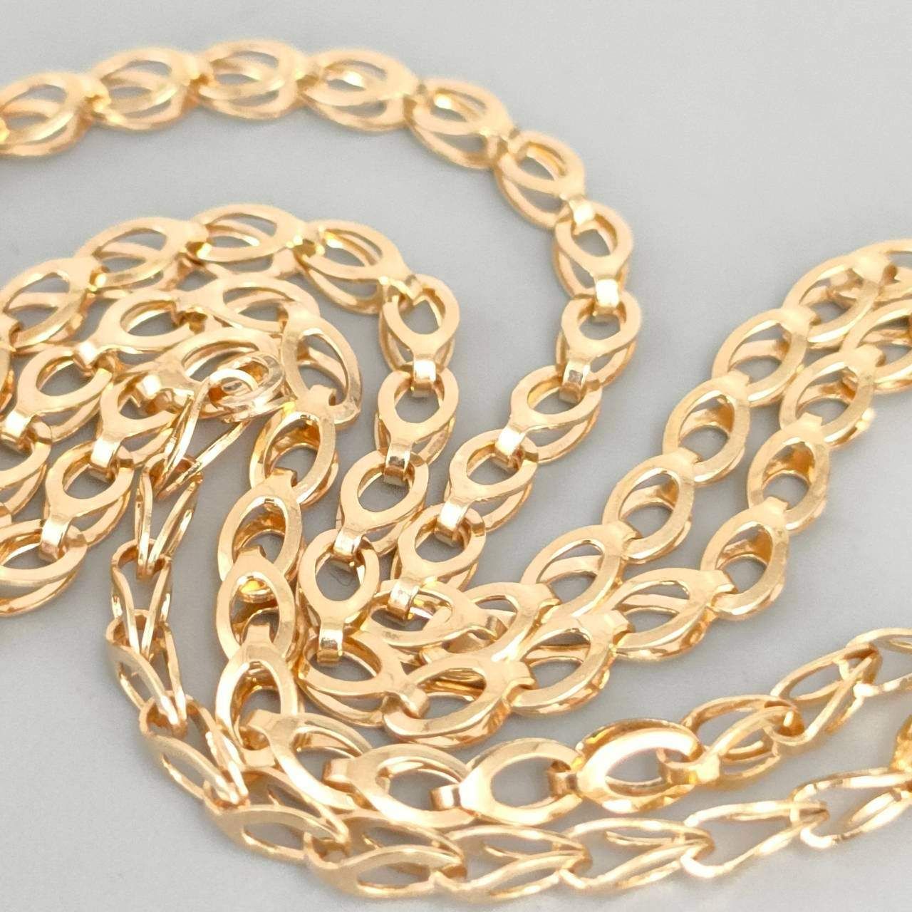 18金 K18 ジュエリーマキ 2連デザインブレスレット レディース 3.53g