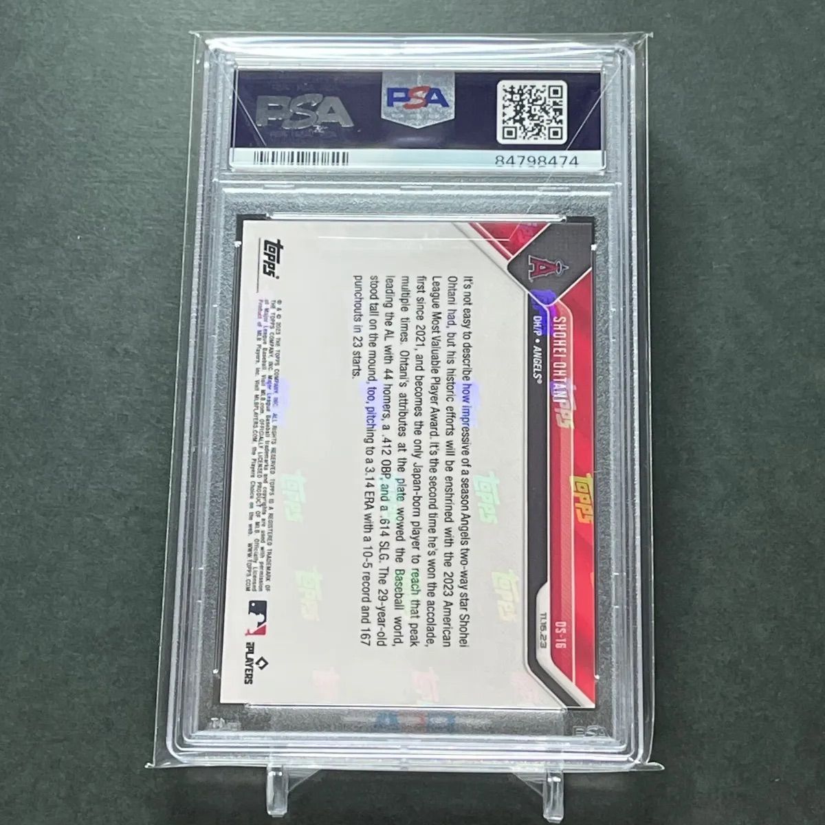 OS16【PSA10】大谷翔平選手 2023 Topps now(24時間限定販売カード