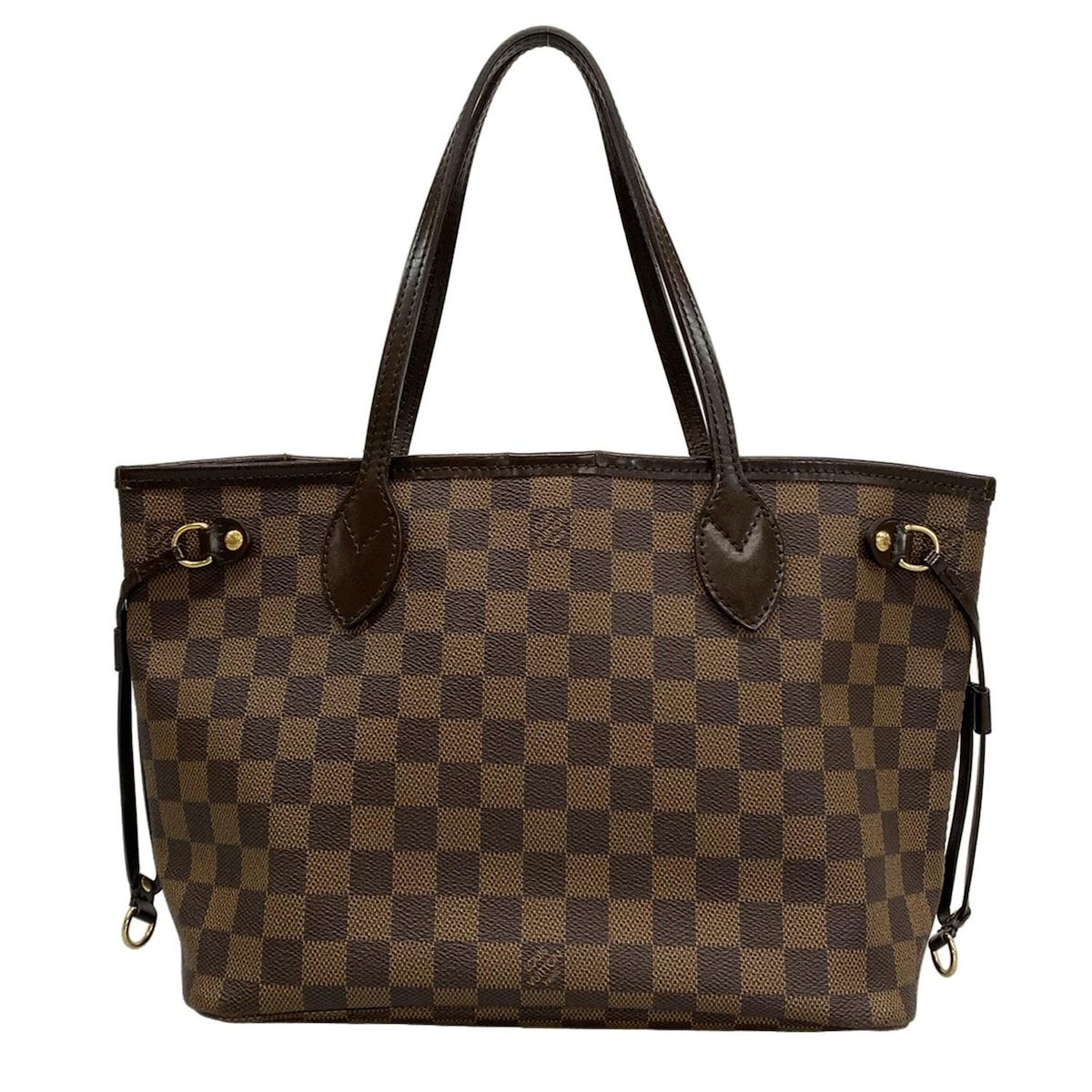 ルイヴィトン ネヴァーフルダミエエベヌ トートバッグ　美品 LOUIS VUITTON(ルイヴィトン) トートバッグ ダミエ ネヴァーフルPM