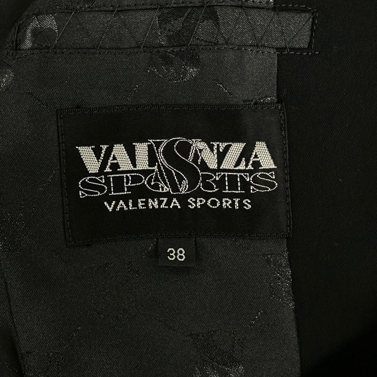 VALENZA/バレンザ ブルゾンボアバックロゴブラックM 黒-psa10 