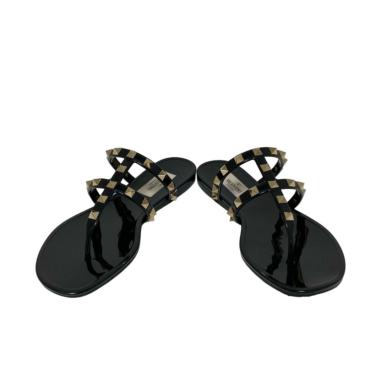 バレンチノガラバーニ ビーチサンダル 36 レディース - 黒 スタッズ