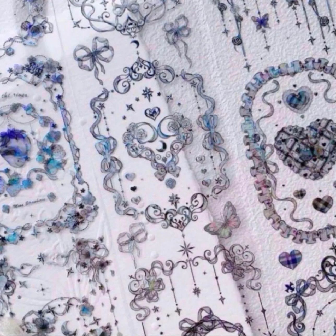 ♡SALE♡贝壳光 6.5cm×10m 月亮草莓 黑 海外マスキングテープ 海外