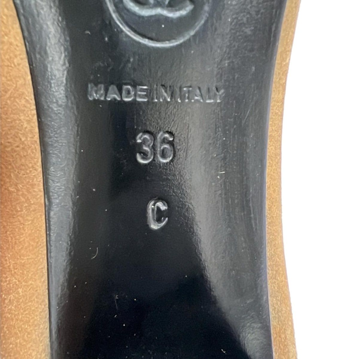 最終値下げ　CHANEL ベージュ レザー ロングブーツ 36 最終値下げ CHANEL ベージュ レザー ロングブーツ 36