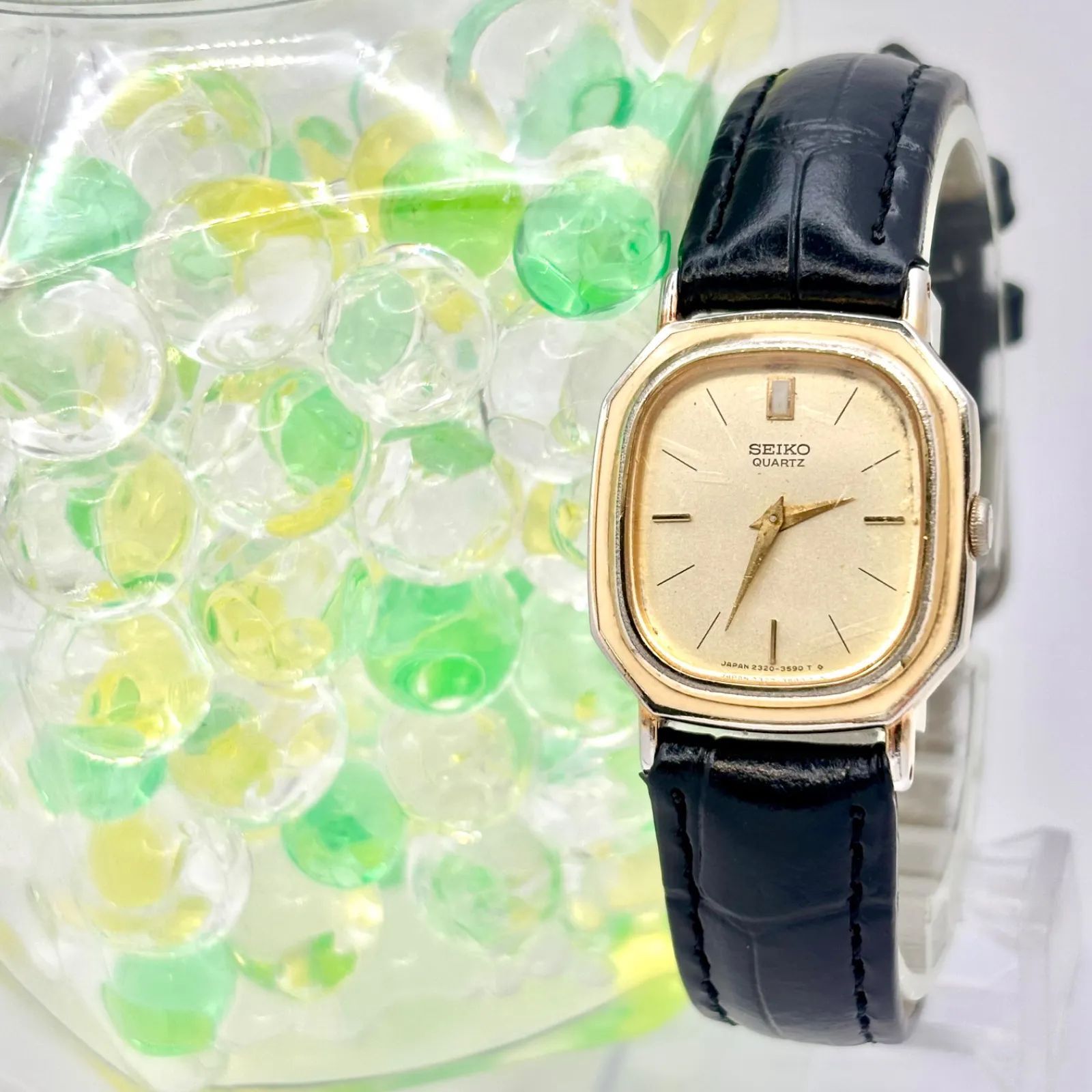 新品電池】SEIKO セイコー レディース 腕時計 ゴールド オクタゴン