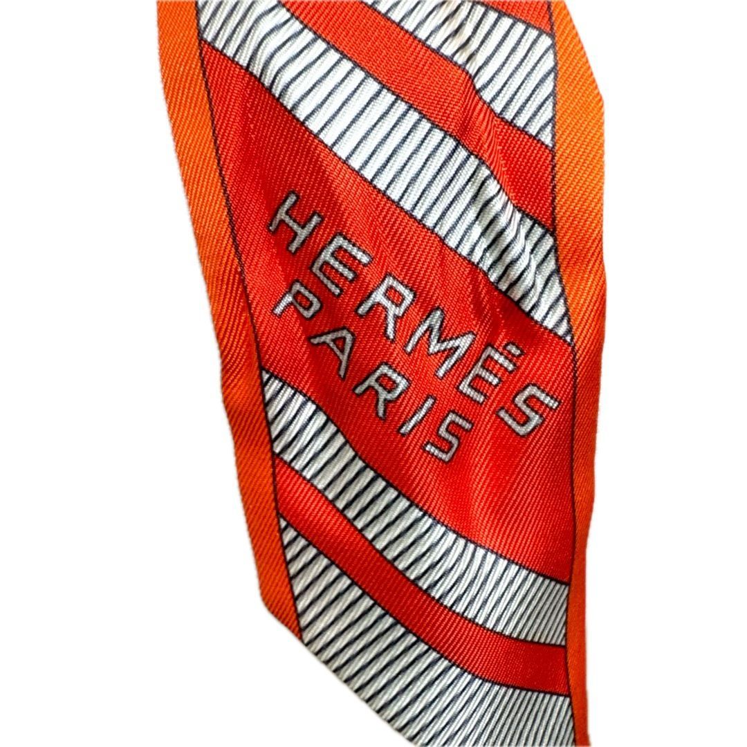 HERMES エルメス ベルリンヌ馬車に乗って ツイリー リボンスカーフ