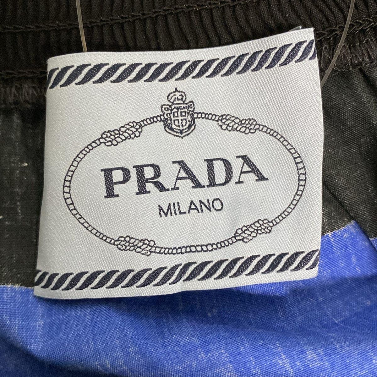 PRADA(プラダ) ワンピース サイズ38 S レディース美品 - 黒×ネイビー