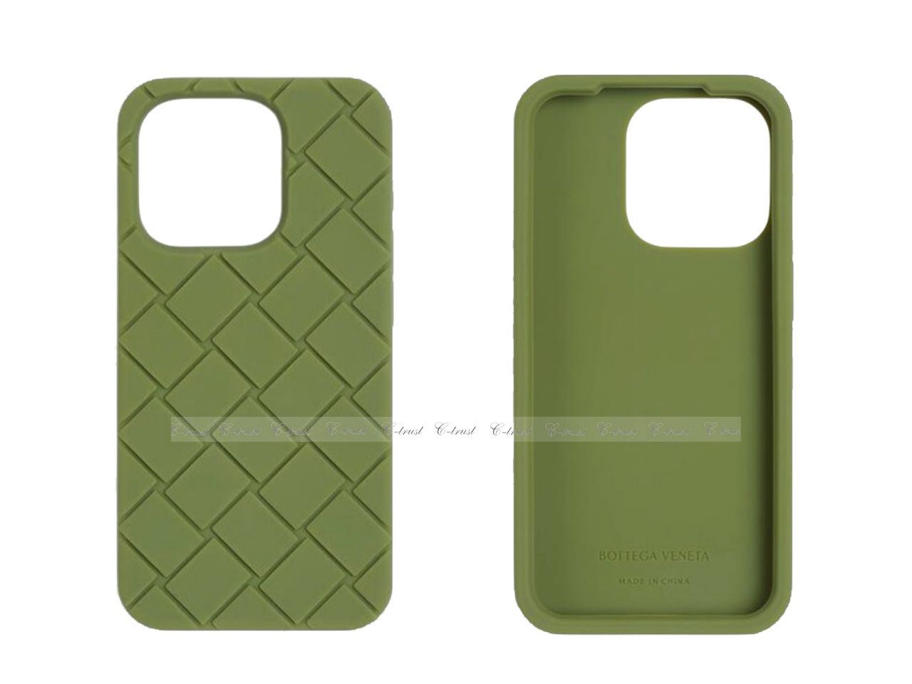 BOTTEGA VENETA ボッテガ ヴェネタ iPhone 15 Pro ケース ロゴ シリコン イタリア製 2402 TEA LEAF L 832 TL
