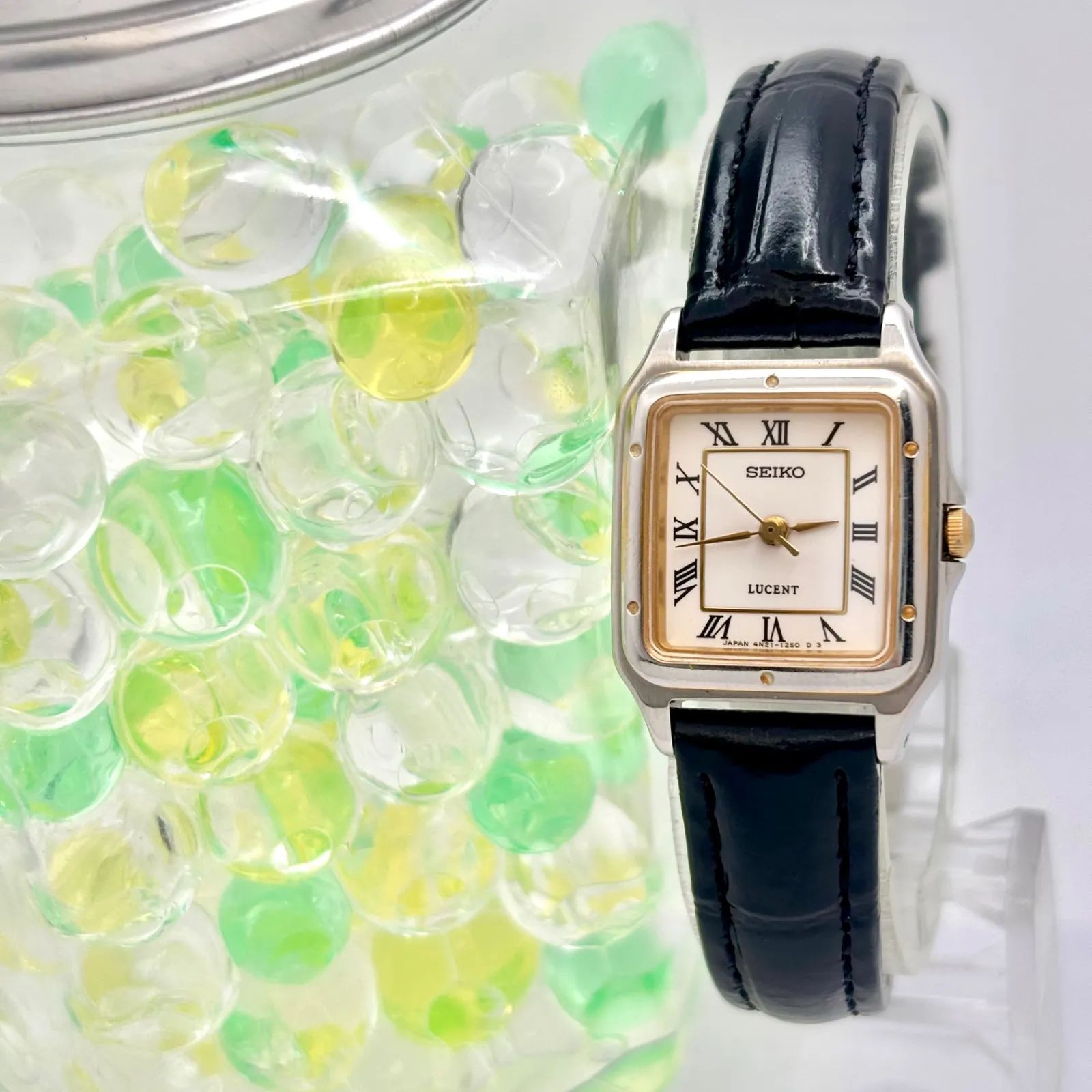 新品電池】SEIKO セイコー LUCENT ルーセント レクタンギュラー