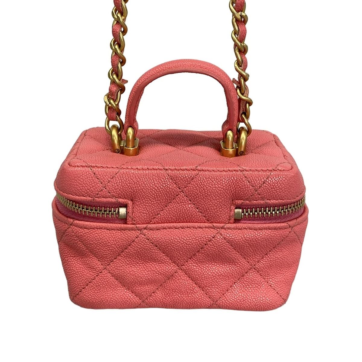 CHANEL(シャネル) バニティバッグ ヴァニティケース,マトラッセ ピンク