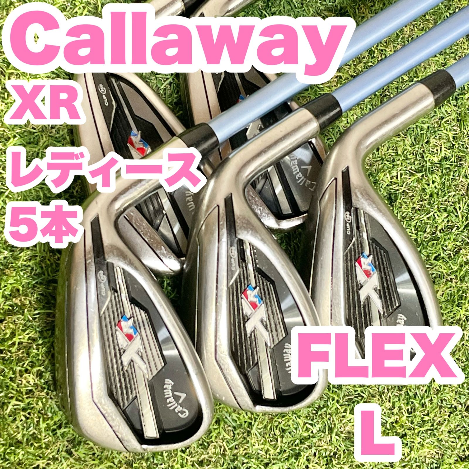 Callaway XR アイアンセット 5本 レディース L 右 キャロウェイ エックスアール モデル メーカー カーボンシャフト