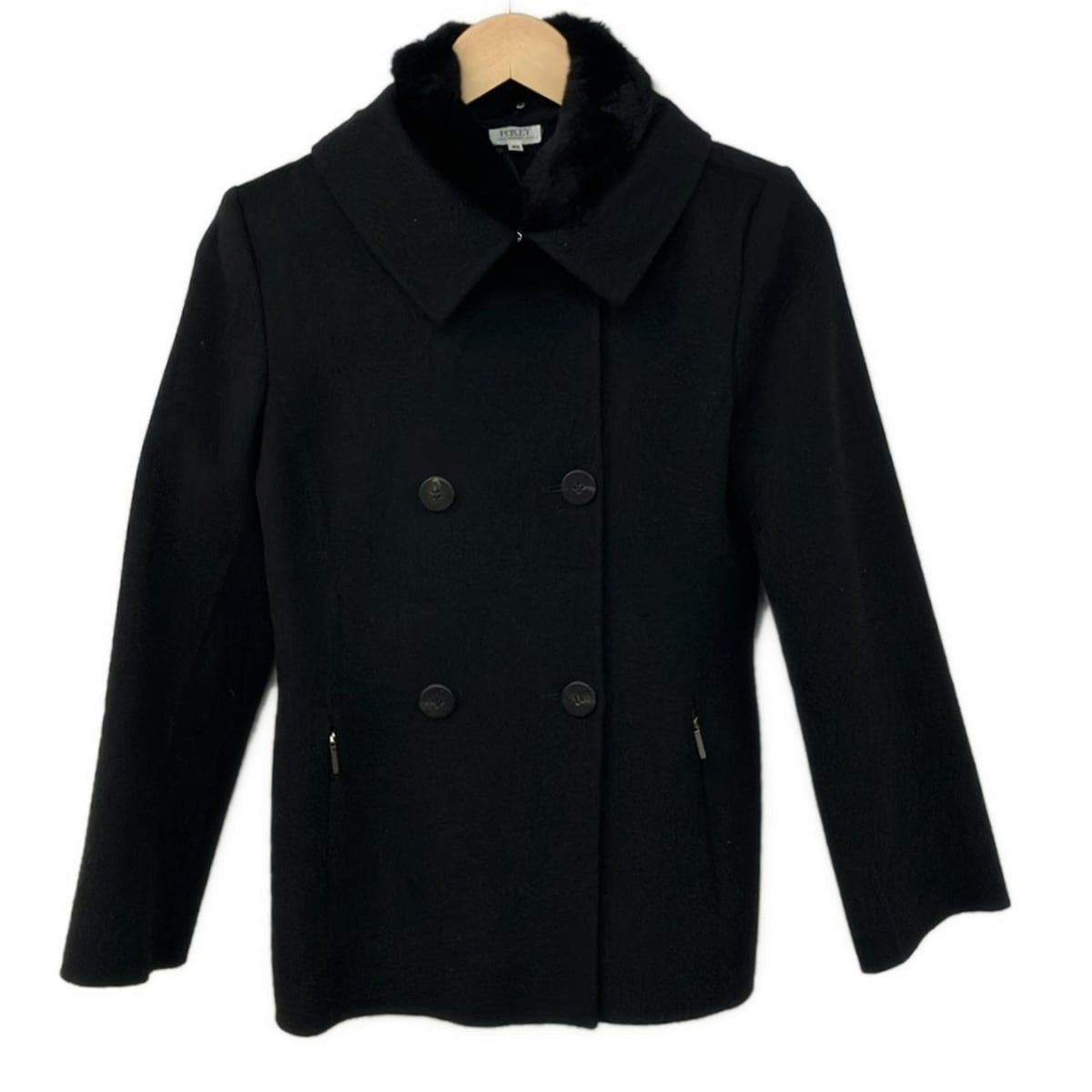 FOXEY(フォクシー) コート サイズ40 M レディース美品 - 18168 黒 長袖