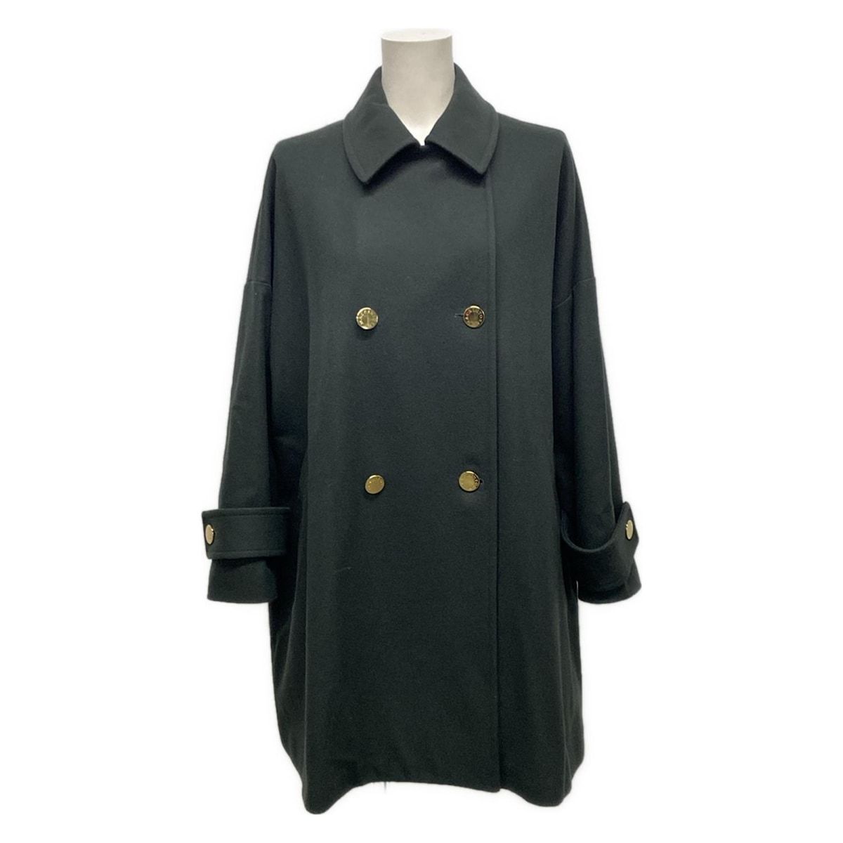 マッキントッシュ コート サイズ6 M レディース - ダークグリーン 長袖 ダブル 秋 冬 ウール
