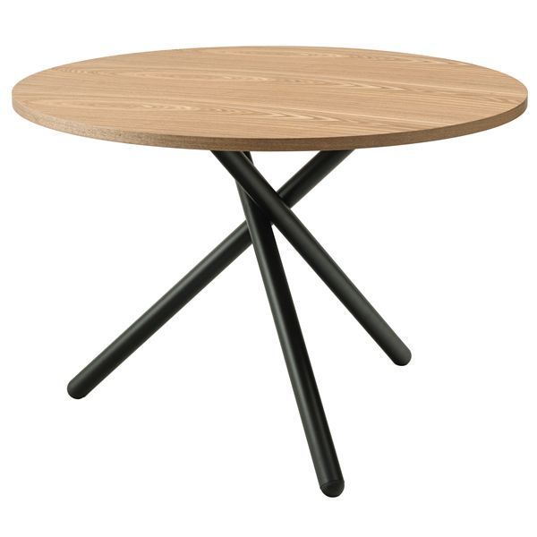 ポイント14倍 12 5 ラウンドダイニングテーブル 約W 110 D H 72 cm ナチュラル 組立式